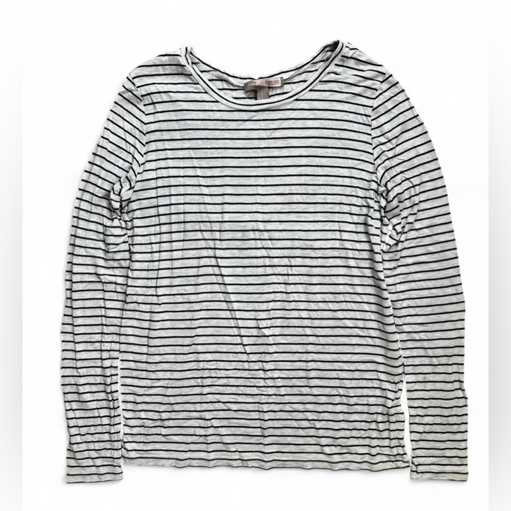 Forever 21 Black and White Striped Tee